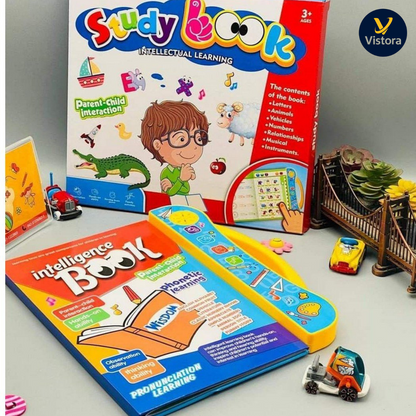 Urbanoro Interactive English Learning Book for Kids – Letters, Words, Rhymes & Sounds