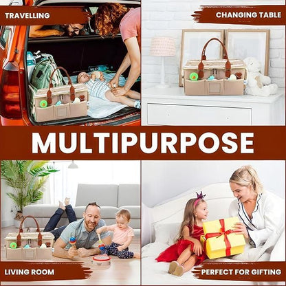 Nursery Storage Organizer-Foldable and Portable for Travelling - Vistora