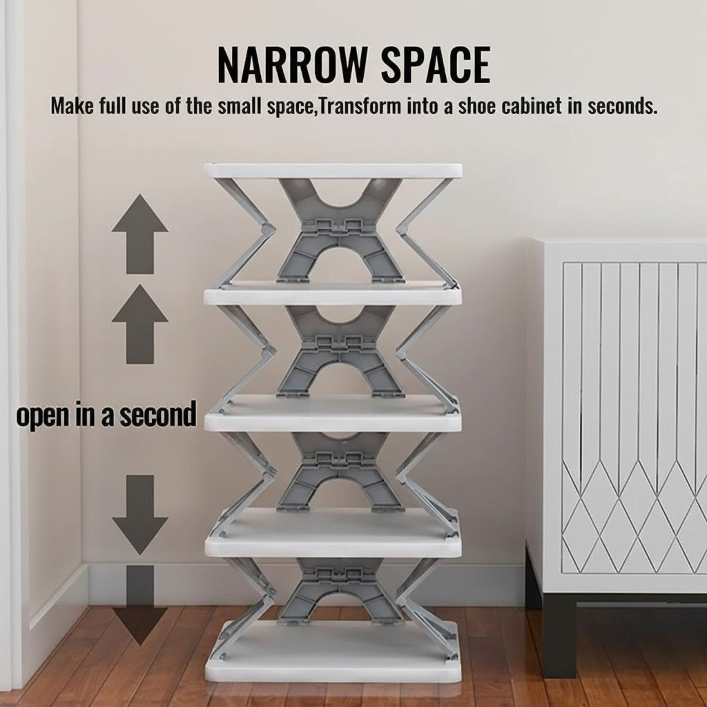 Smart Urbanoro Foldable Shoe Rack (4 Layer)